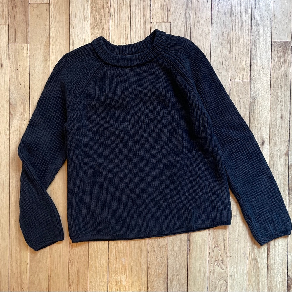 Jenni Kayne Black Cotton Sweater Size Small
